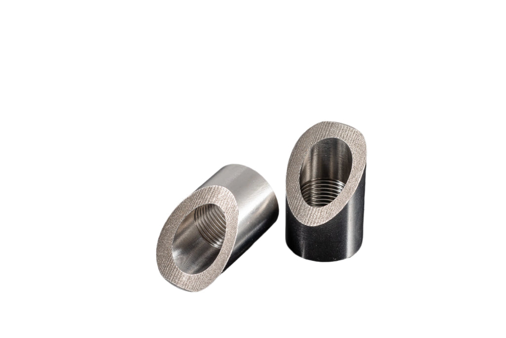 45° Saddled 304SS O2 Bung M18x1.5